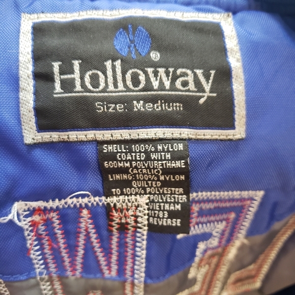 Vintage Holloway Mens Size Medium Chicago Cubs Slick Nylon Varsity Jacket - Picture 6 of 8
